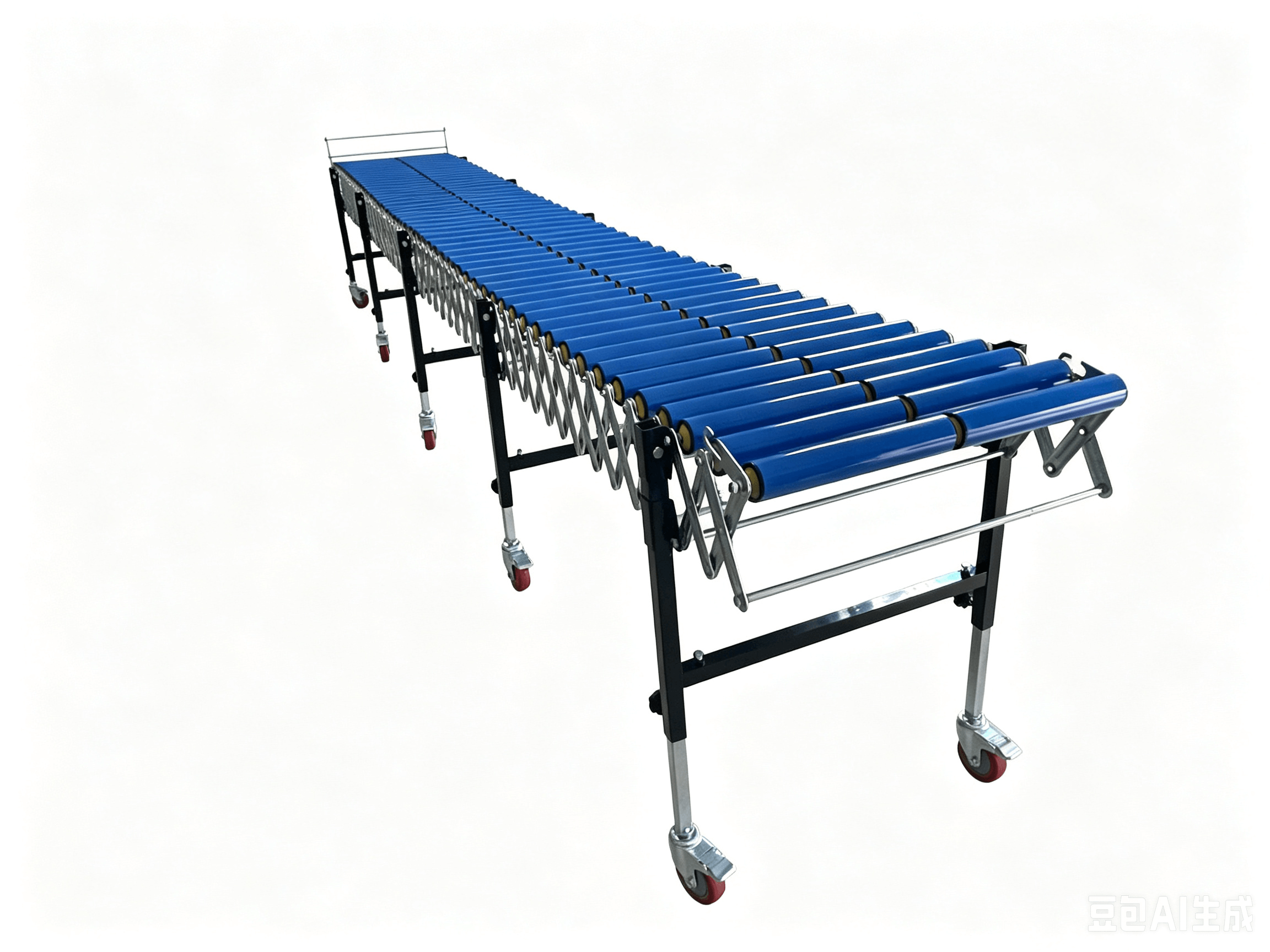 Flexible Gravity Manual PVC/PP Double Plastic Roller Conveyor