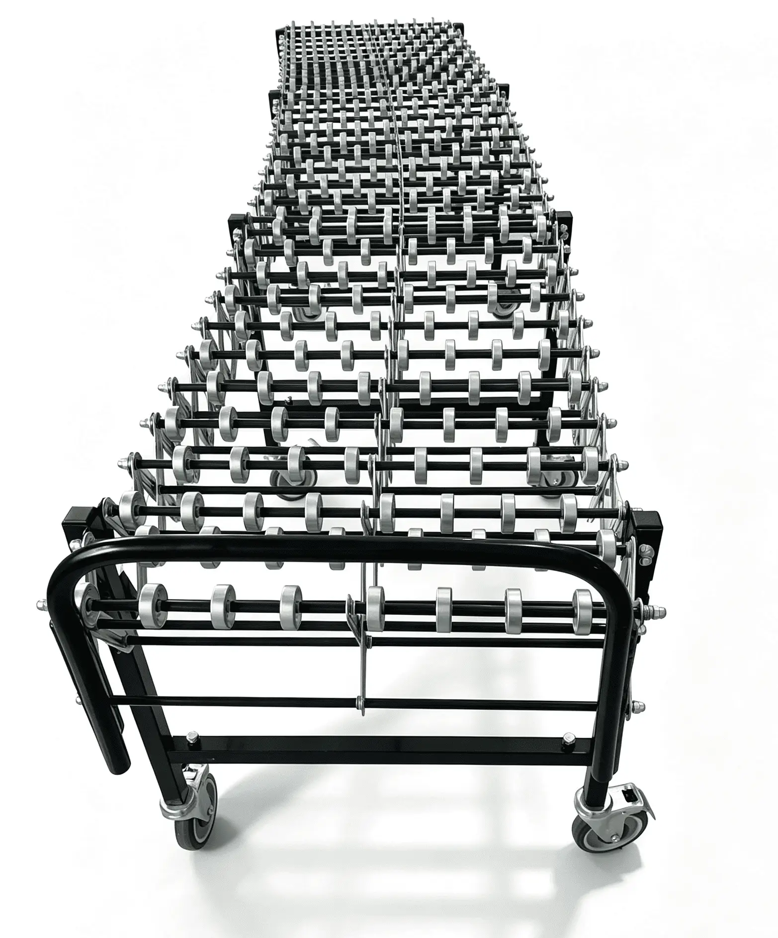 Flexible gravity skatewheel conveyor for carton handling 2
