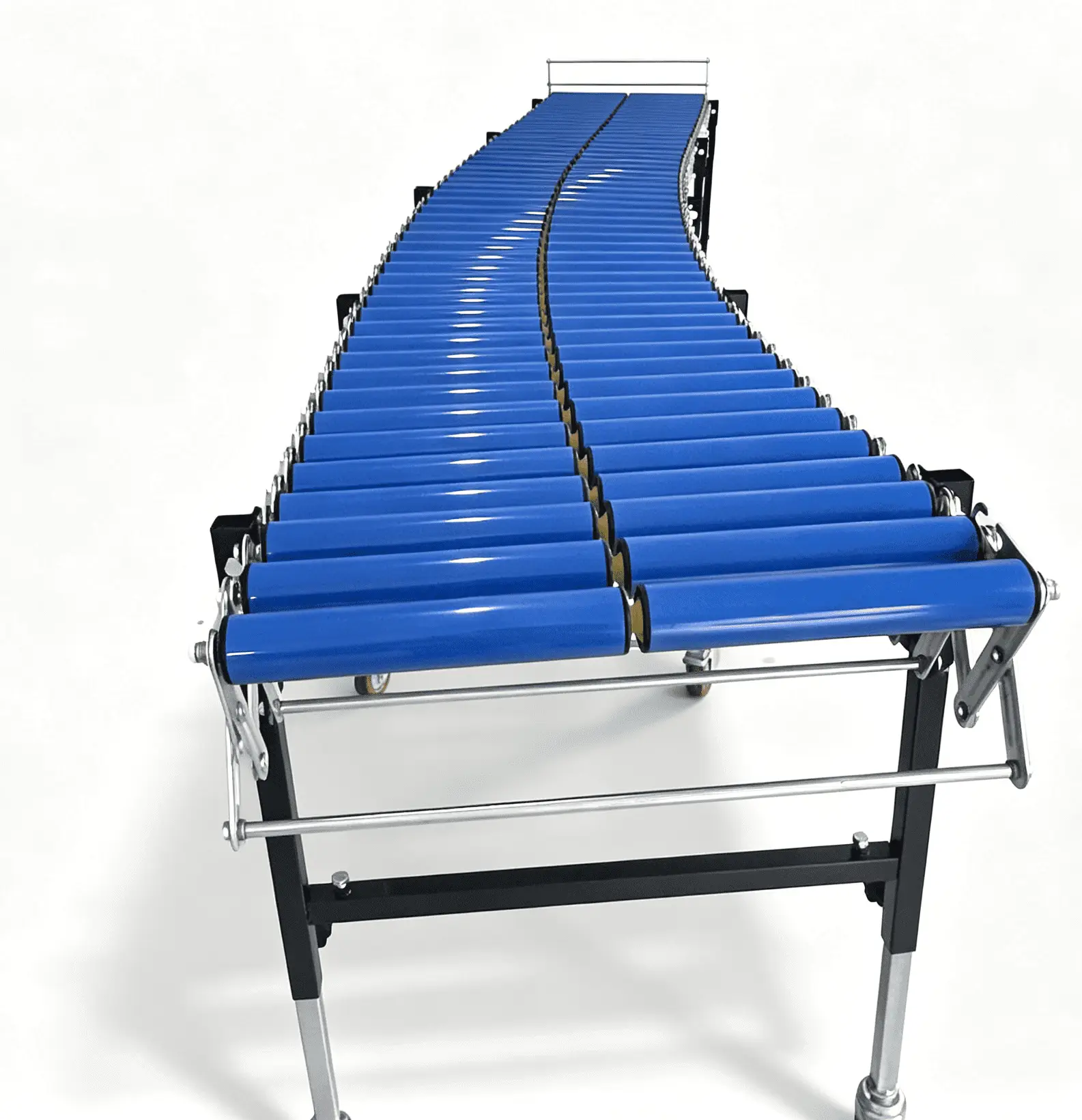 flexible double PVC roller conveyor 3
